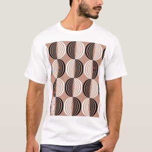 Camiseta Diseño sin inconvenientes de círculos geométricos