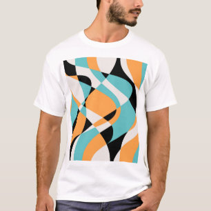 Camiseta Diseño sin inconvenientes del patrón de ondas abst