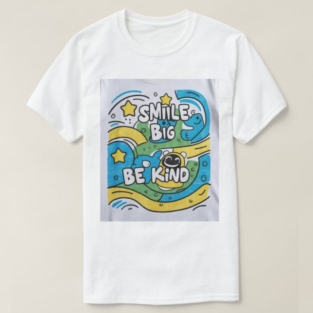 Camiseta Diseño Smile Big (Diseño del anverso)