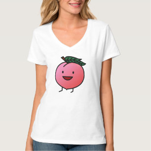 Camiseta Diseño sonriente feliz rosado Bro del melocotón