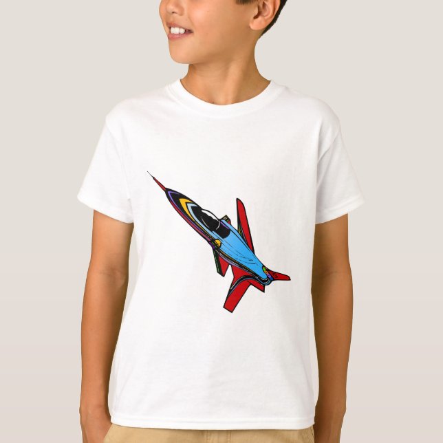 Camiseta Diseño Supersónico para pilotos de aviones de reac (Anverso)