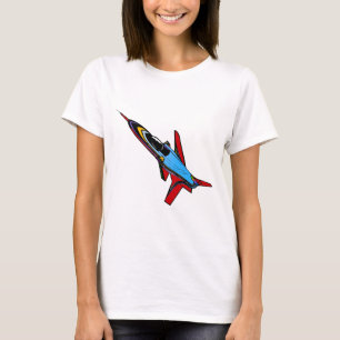 Camiseta Diseño Supersónico para pilotos de aviones de reac