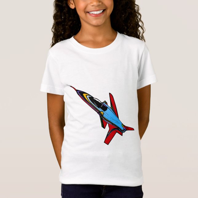 Camiseta Diseño Supersónico para pilotos de aviones de reac (Anverso)