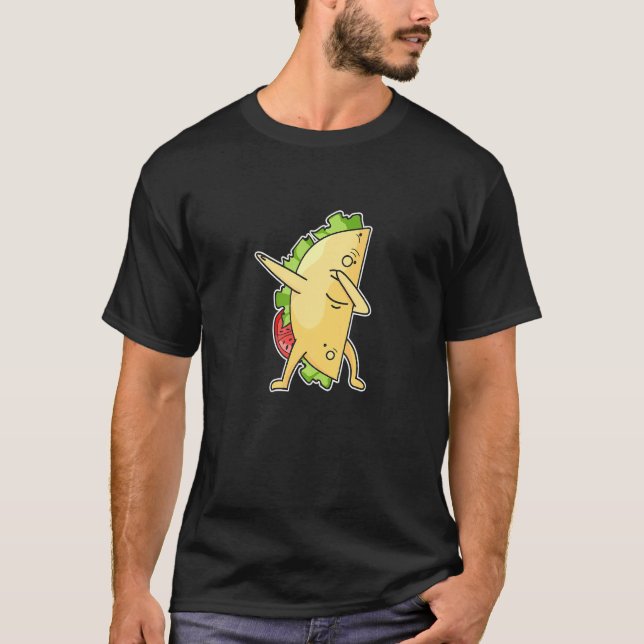 Camiseta Diseño Taco Para Una Comida Mexicana (Anverso)