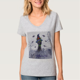 Camiseta Diseño temático de góticos gatos