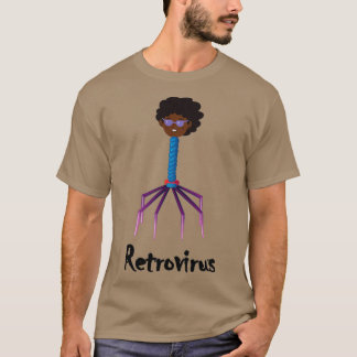 Camiseta Diseño temático de la ciencia del retrovirus