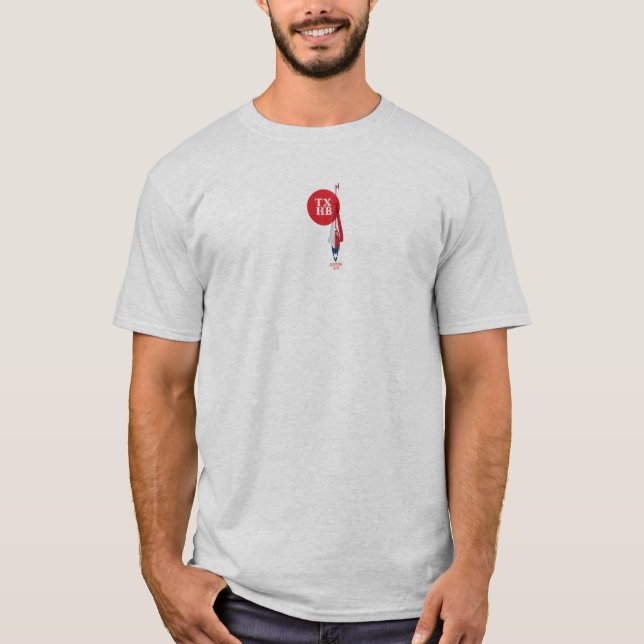 Camiseta Diseño Texas Heli Bash 4. Gris (Anverso)