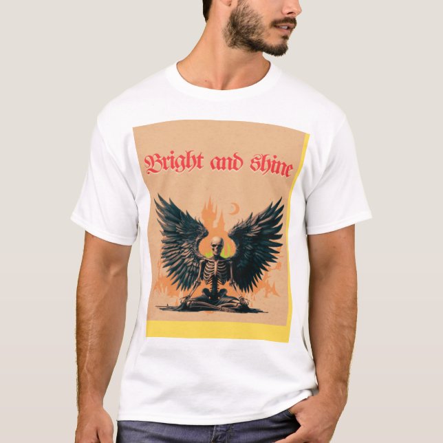 Camiseta Diseño tipográfico brillante (Anverso)
