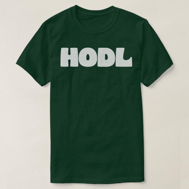 Camiseta Diseño tipográfico de Bitcoin HODL (Diseño del anverso)