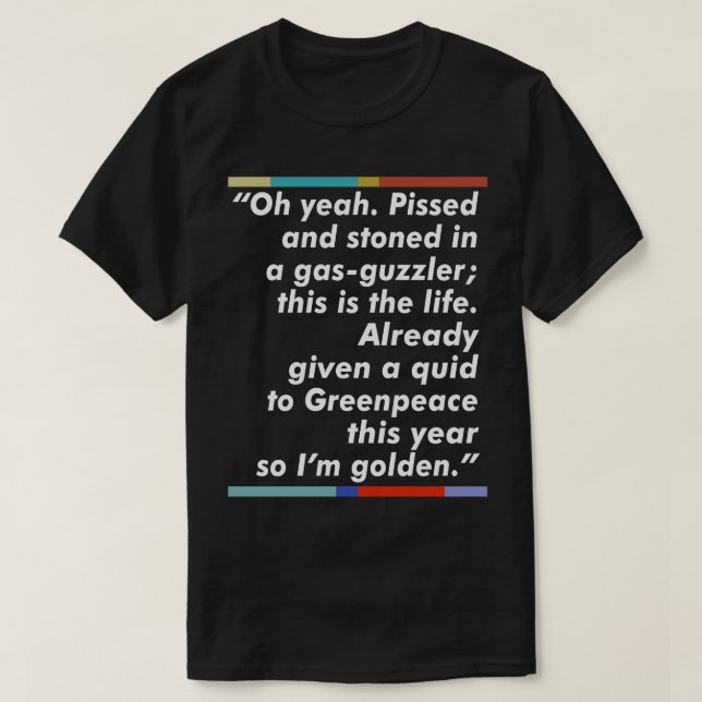 Camiseta Diseño tipográfico de citas de fans (Diseño del anverso)
