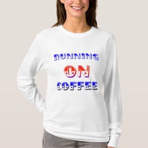 Camiseta Diseño tipográfico de energía retro con café ☕