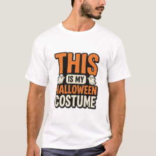 Camiseta Diseño tipográfico de fantasma de disfraz de Hallo