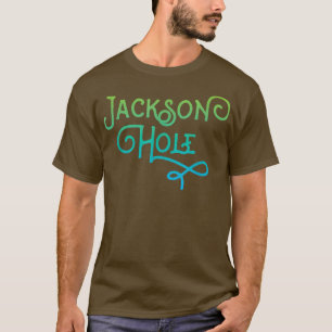 Camiseta Diseño tipográfico de Jackson Hole Wyoming