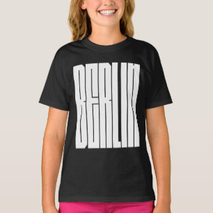Camiseta diseño tipográfico de la ciudad de Berlín
