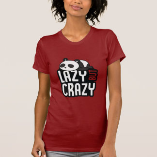 Camiseta Diseño tipográfico de Panda divertido perezoso per