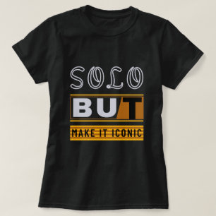 Camiseta Diseño tipográfico de viaje en solitario retro