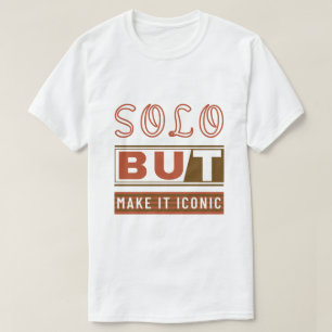 Camiseta Diseño tipográfico de viaje en solitario retro