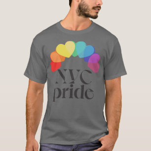 Camiseta Diseño tipográfico del corazón del arcoiris del Or
