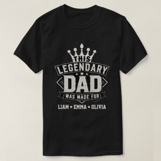 Camiseta Diseño tipográfico legendario de papá vintage