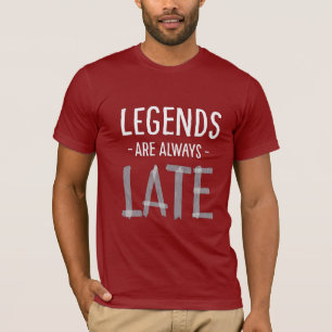 Camiseta Diseño tipográfico LeyendasDivertidasSarcásticasSi