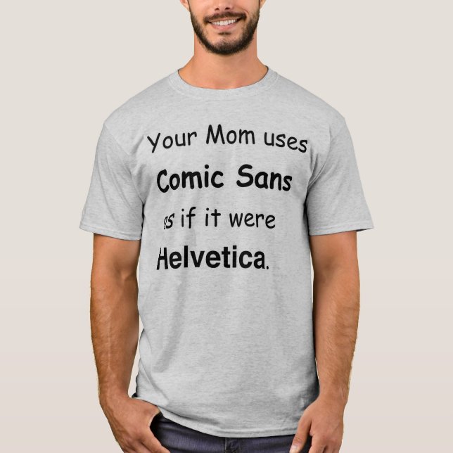 Camiseta Diseño tipográfico moderno irónico (Anverso)
