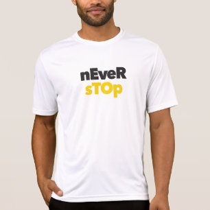 Camiseta Diseño tipográfico moderno, simple y audaz Nunca D