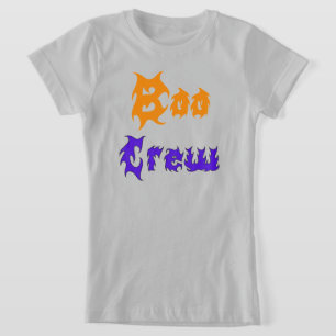 Camiseta Diseño tipográfico para niños de Halloween Crew Bo