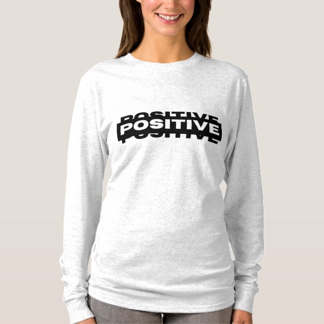 Camiseta Diseño tipográfico positivo (Anverso)