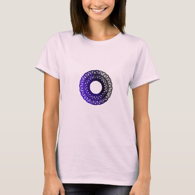 Camiseta diseño torpam morado-negro (Anverso)