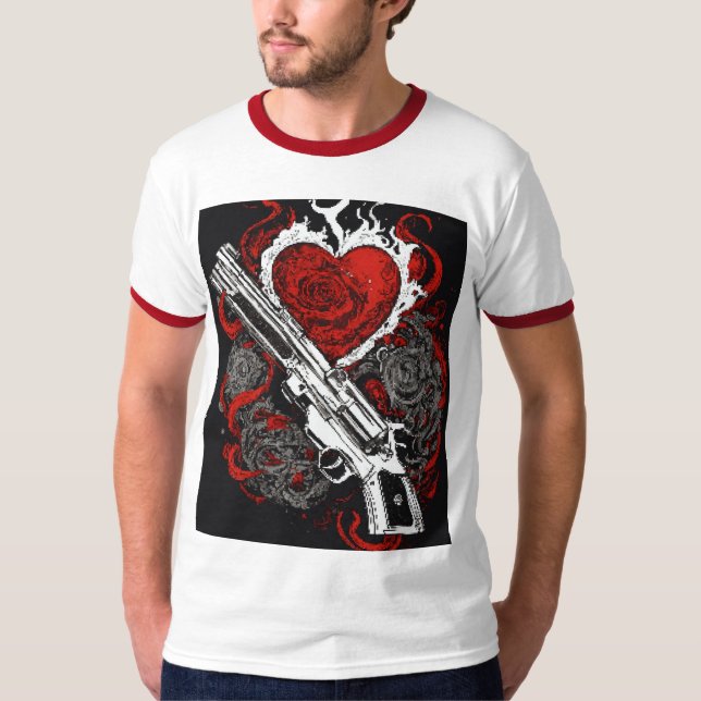 Camiseta Diseño tradicional de tatuajes de Estados Unidos (Anverso)