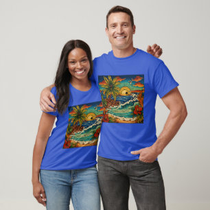 Camiseta diseño tradicional de tatuajes estadounidense