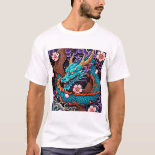 Camiseta Diseño tradicional japonés de tatuajes de pescado
