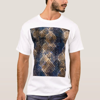 Camiseta Diseño transparente de acuarela Piel de serpiente