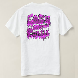 Camiseta Diseño Trasero Morado Fácil T