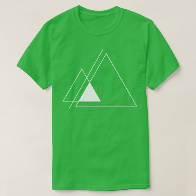 Camiseta diseño triangular 1 (Diseño del anverso)