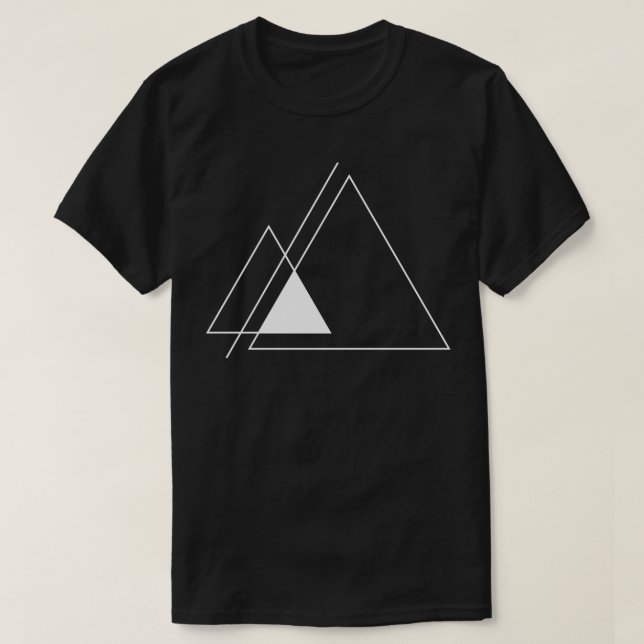 Camiseta diseño triangular 2 (Diseño del anverso)
