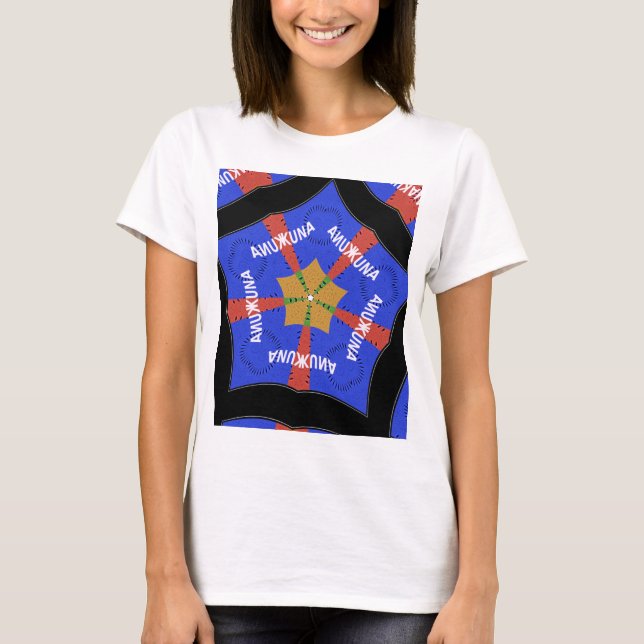 Camiseta Diseño tribal africano: Hakuna Matata (Anverso)