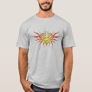 Camiseta Diseño tribal del corazón alado - rojo
