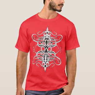 Camiseta Diseño tribal del Imperio Blanco y Negro