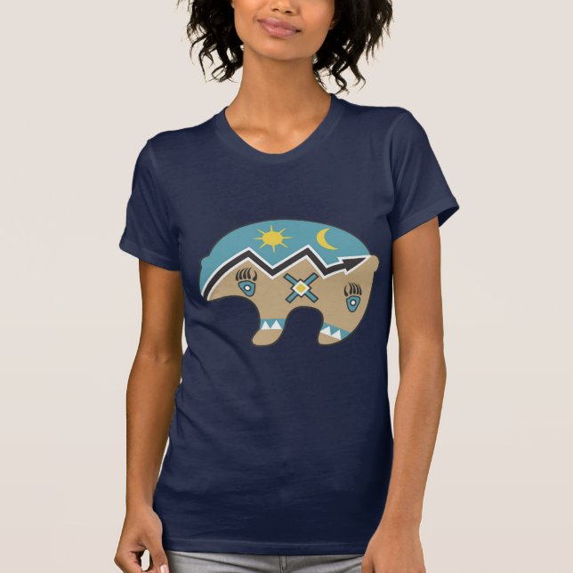 Camiseta Diseño tribal del oso (Anverso)