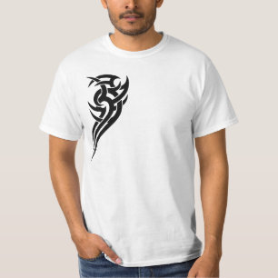 Camiseta Diseño tribal negro 5 del pecho de 2 pedazos