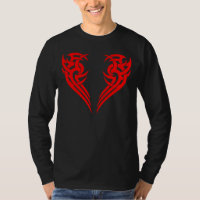 Diseño tribal rojo 5 del pecho de 2 pedazos