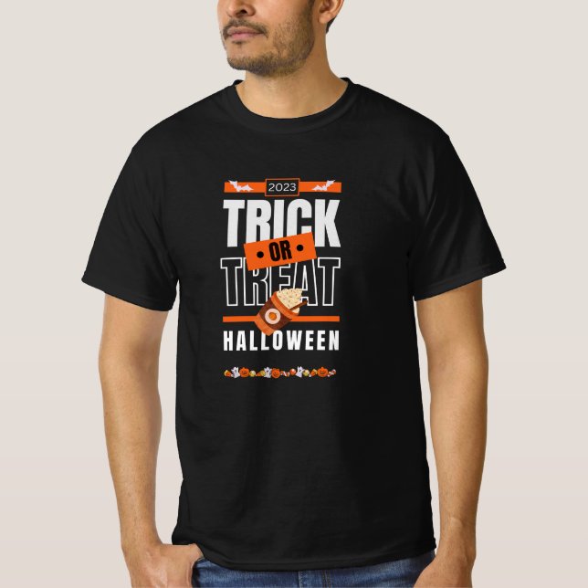 Camiseta Diseño Trick o Treat-Halloween 2023 (Anverso)