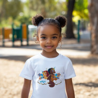 Diseño tripartito "Made of Magic" de Afro Unicorn