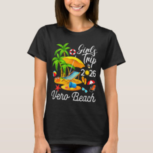 Camiseta Diseño Tropical de Verano de Vero Beach Florida