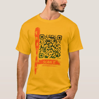 Camiseta Diseño Único De Artimis QR Análisis De Código Para