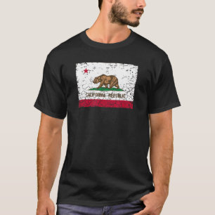 Camiseta Diseño único de bandera de estado de California