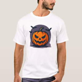 Camiseta Diseño único de halloween Jack-O'-Lantern