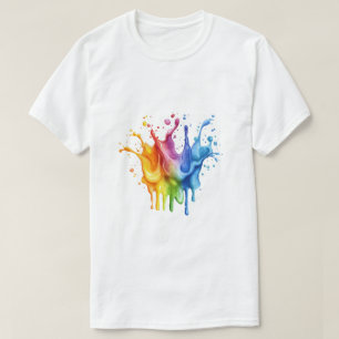 Camiseta Diseño único y colorido para amantes de la pintura