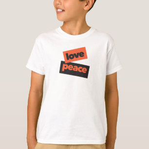Camiseta Diseño urbano vibrante, audaz y simple de Amor Paz